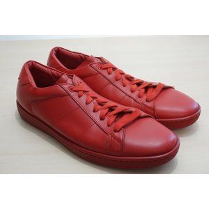 Saint Laurent Red Court Classic Low Sneakers SL/01 Sz 41 / 8 Made in Italy